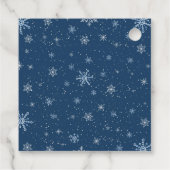 Snowmen Weihnachtsdusche Geschenkanhänger (Rückseite)