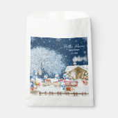 Snowmen Weihnachtsdusche Geschenktütchen (Vorderseite)