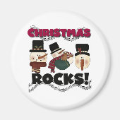 Snowmen Weihnachtsrocks Magnet (Vorne)