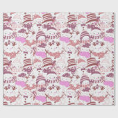 Snowmen Weihnachtsschmuck Geschenke Weiße Weihnach Geschenkpapier (Flach)