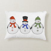 Snowmen Winter kommt Dekokissen (Rückseite)