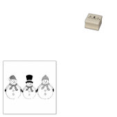 Snowmen Winter kommt Gummistempel (Stempel)