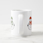 Snowmen Winter kommt Jumbo-Tasse (Rückseite)