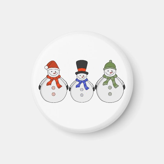 Snowmen Winter kommt Magnet (Vorne)