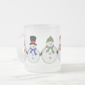 Snowmen Winter kommt Mattglastasse (Vorderseite Links)