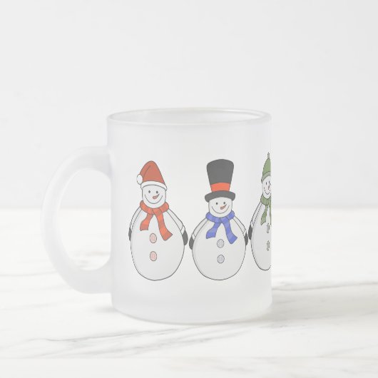 Snowmen Winter kommt Mattglastasse (Links)