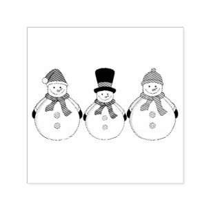 Snowmen Winter kommt Permastempel