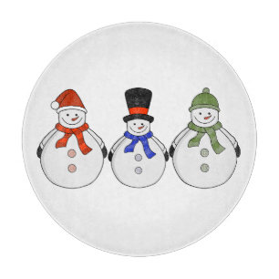 Snowmen Winter kommt Schneidebrett