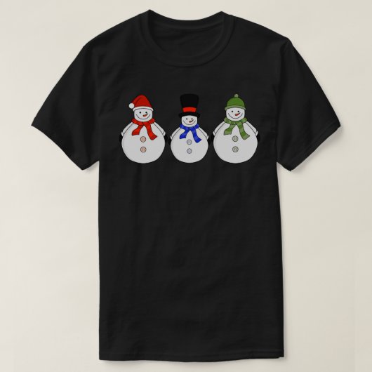 Snowmen Winter kommt T-Shirt (Design vorne)