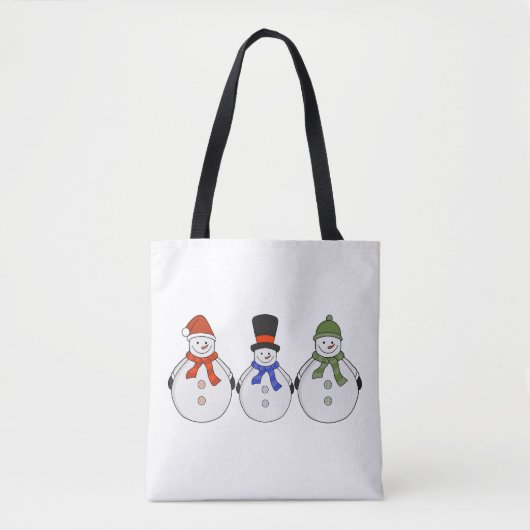 Snowmen Winter kommt Tasche (Vorderseite)