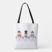 Snowmen Winter kommt Tasche (Rückseite)