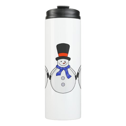 Snowmen Winter kommt Thermosbecher (Vorderseite)