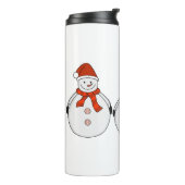 Snowmen Winter kommt Thermosbecher (Nach links gedreht)
