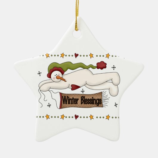 Snowmen Winter Segeln Holiday Ornament (Vorne)