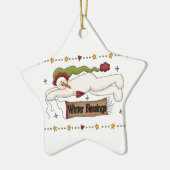 Snowmen Winter Segeln Holiday Ornament (Links)