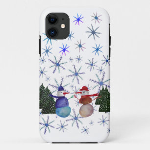 Snowmen Winterfreude Case-Mate iPhone Hülle