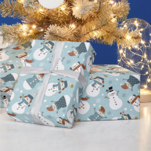 Snowmen Wrapping Paper Geschenkpapier