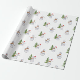 Snowmen Wrapping Paper Geschenkpapier