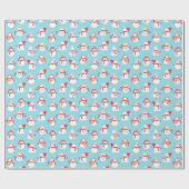 Snowmen Wrapping Paper Geschenkpapier (Flach)