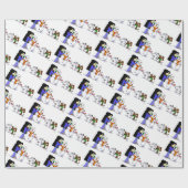 SnowMidge Weihnachten Hanukkah Geburtstag Geschenk Geschenkpapier (Flach)