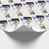 SnowMidge Weihnachten Hanukkah Geburtstag Geschenk Geschenkpapier (Ecke)