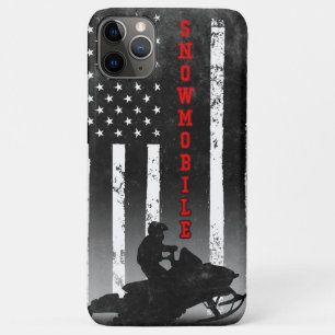 SNOWMOBILE AMERIKANISCHE FLAGGE SCHWARZ Case-Mate iPhone HÜLLE