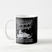 Snowmobile Braapy Holidays Funny Braap Ugly Christ Kaffeetasse (Links)