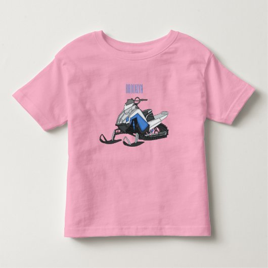 Snowmobile cartoon illustration  kleinkind t-shirt (Vorderseite)