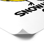 Snowmobile Chick Poster (Ecke)