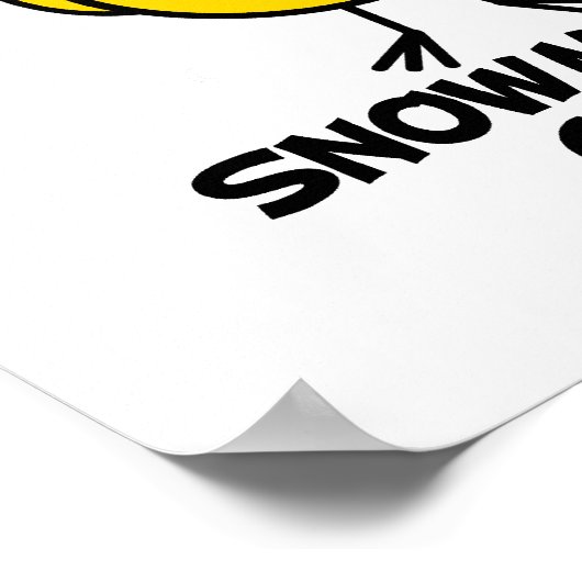 Snowmobile Chick Poster (Ecke)
