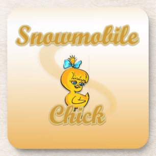 Snowmobile Chick Untersetzer