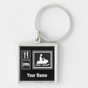 Snowmobile-Fanatiker - essen Sie, schlafen Sie, Schlüsselanhänger