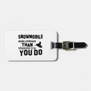 Snowmobile fantastischer gepäckanhänger