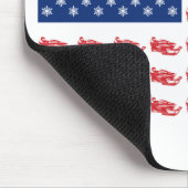 Snowmobile Flag Mousepad (Ecke)