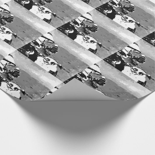 Snowmobile-Freiheit Geschenkpapier (Ecke)