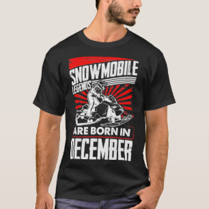 Snowmobile Geburtstag Snowmobile Legenden Geboren  T-Shirt
