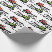 Snowmobile Geschenkpapier (Ecke)