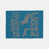 Snowmobile I Don't Crash Random Gravity Checks Fun Fleecedecke (Vorderseite (Horizontal))