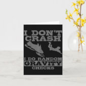 Snowmobile I Don't Crash Random Gravity Checks Fun Karte (Gelbe Blume)