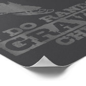 Snowmobile I Don't Crash Random Gravity Checks Fun Poster (Ecke)