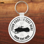 Snowmobile Icon Custom Schlüsselanhänger (Vorderseite)