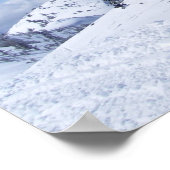 Snowmobile Jump Print Poster (Ecke)