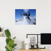Snowmobile Jump Print Poster (Heimbüro)