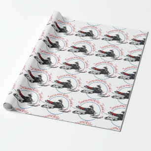 Snowmobile Junkie Geschenkpapier