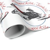 Snowmobile Junkie Geschenkpapier (Rolleneckpunkt)