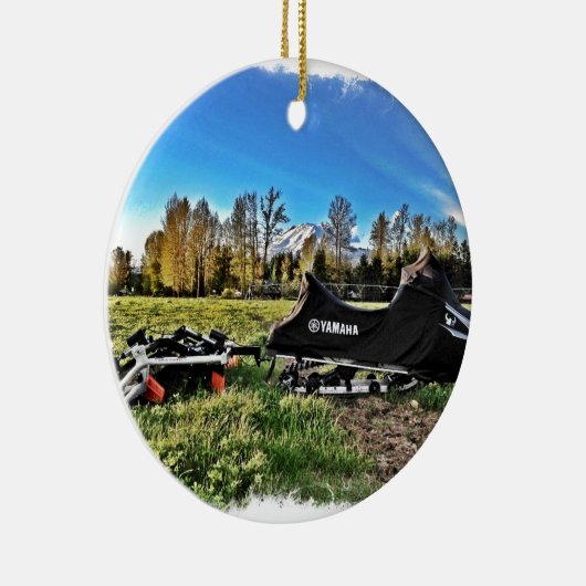 Snowmobile Keramikornament (Rechts)