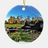 Snowmobile Keramikornament (Vorne)