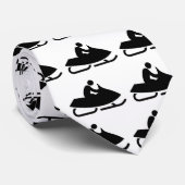 Snowmobile Krawatte (Gerollt)