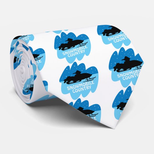 Snowmobile-Land Krawatte (Gerollt)