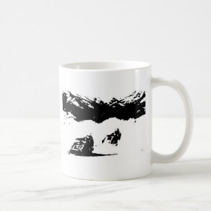 Snowmobile-laufende Auflehnung Kaffeetasse
